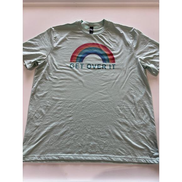 Get Over It Rainbow Tshirt Sage - Picture 4 of 4
